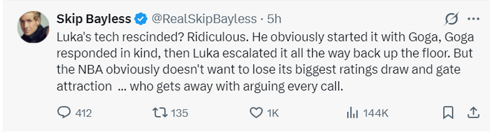 东契奇技术犯规被取消 湖人13场12胜引热议