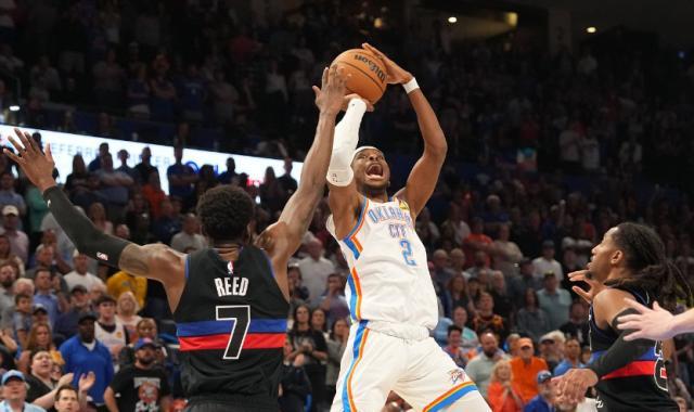 亚历山大47分力挽狂澜 雷霆险胜残阵活塞 文班亚